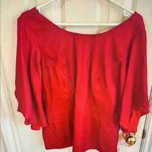 Elegant Red Women's Top